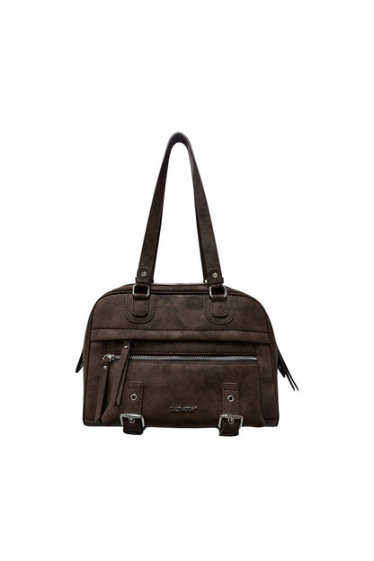 Suede Commuter Tote Bag