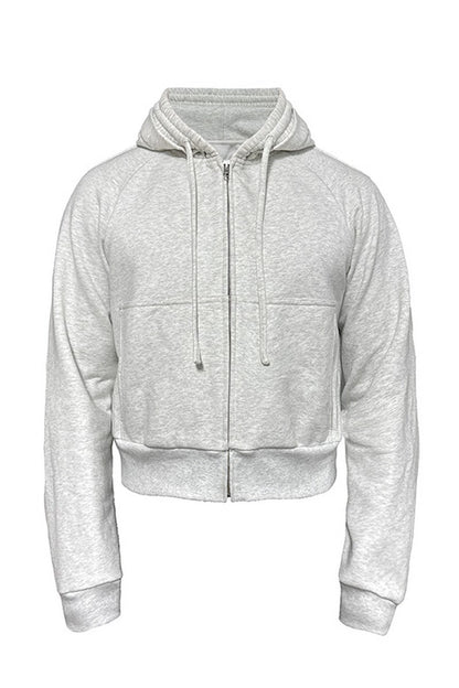 Drawstring Raglan Fit Hoodie