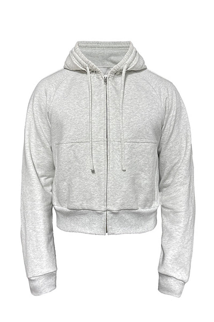 Drawstring Raglan Fit Hoodie