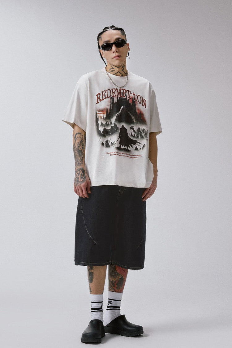 Vintage Castle Graphic T-Shirt — F2CE — view 2