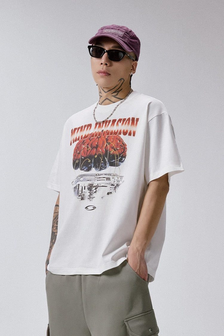 Cyber Brain T-Shirt — F2CE — view 2