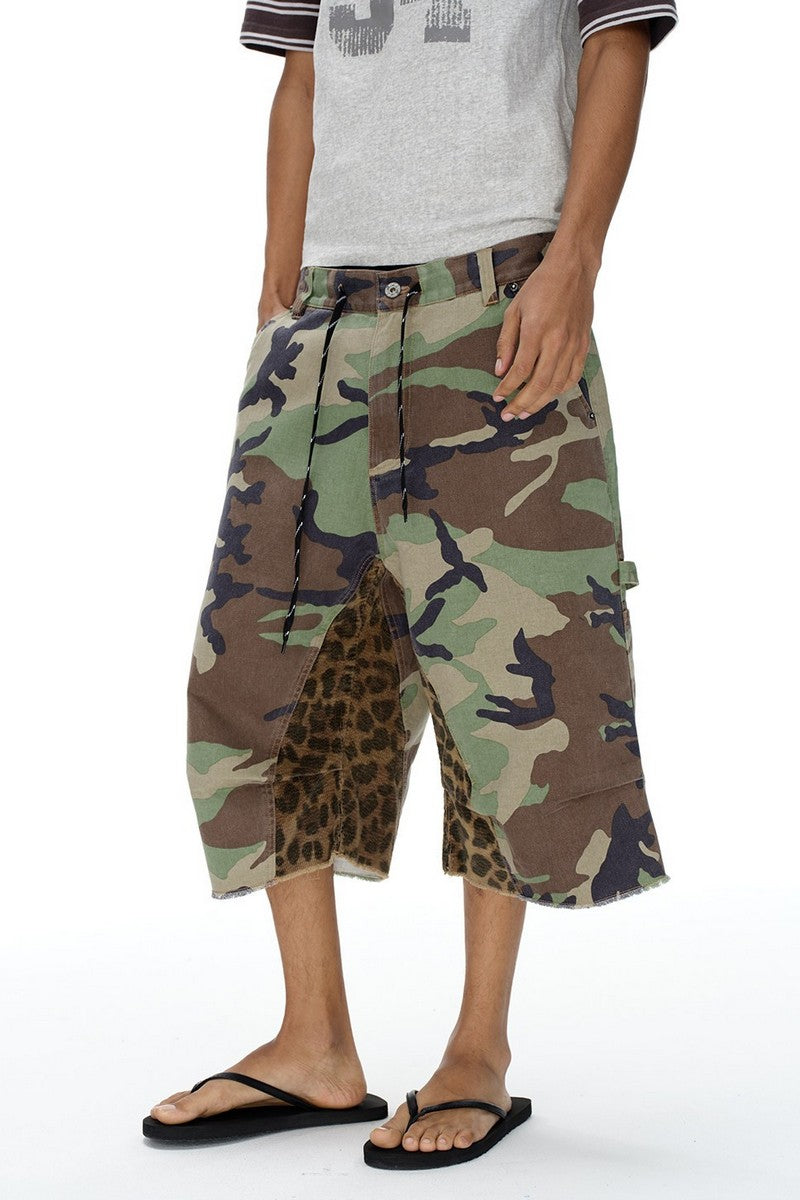 Camo Leopard Workwear Shorts