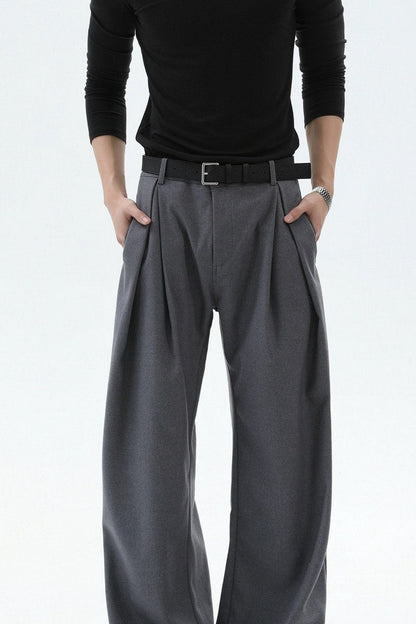 Old Money Pleated Wool Trousers