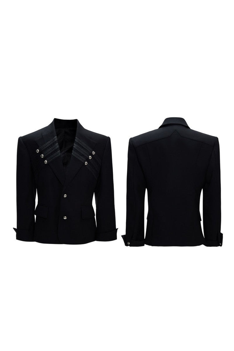 Braided Double Breasted Blazer — Argue Culture — view 6