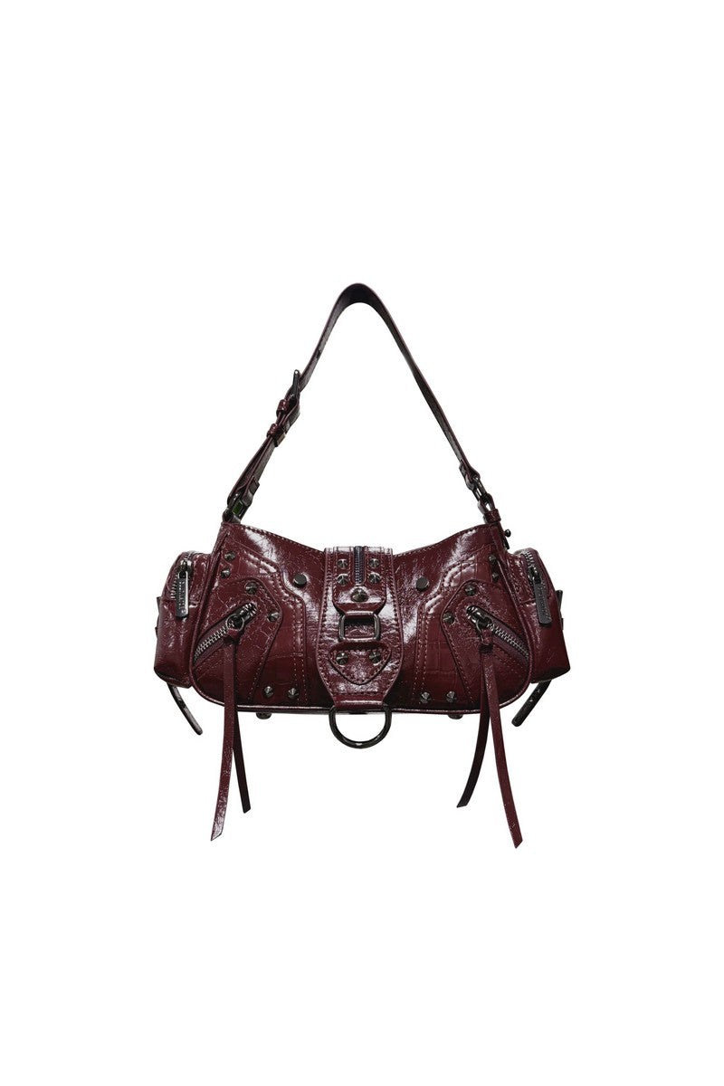 Waxed Leather Biker Bag