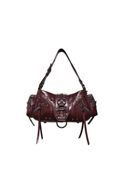Waxed Leather Biker Bag