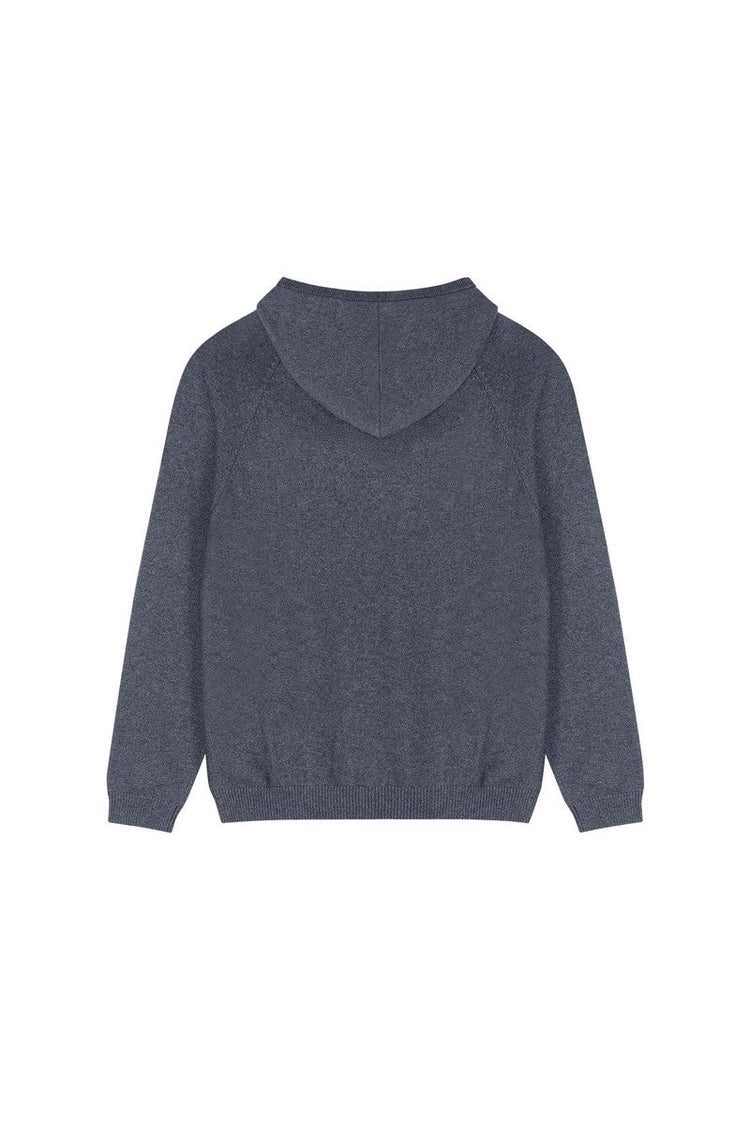 Fitted Cashmere Blend Hoodie — IDLT — view 3