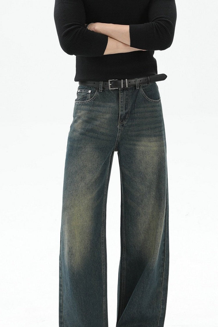 Vintage Washed A-Line Jeans — Turntide — view 4