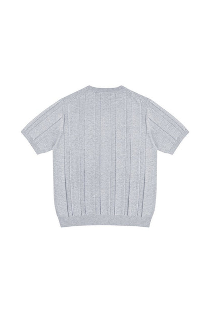 Linen Blend Knit T-Shirt