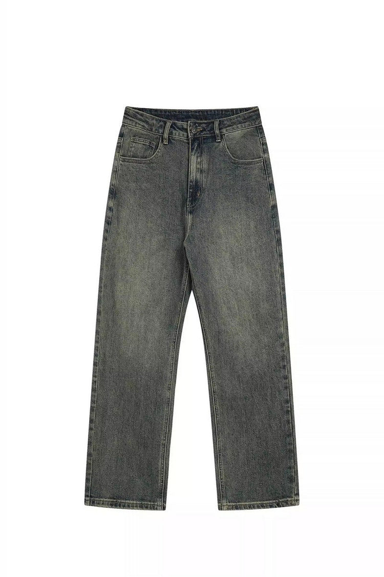 Vintage Wash Stretch Denim Jeans — GUGR