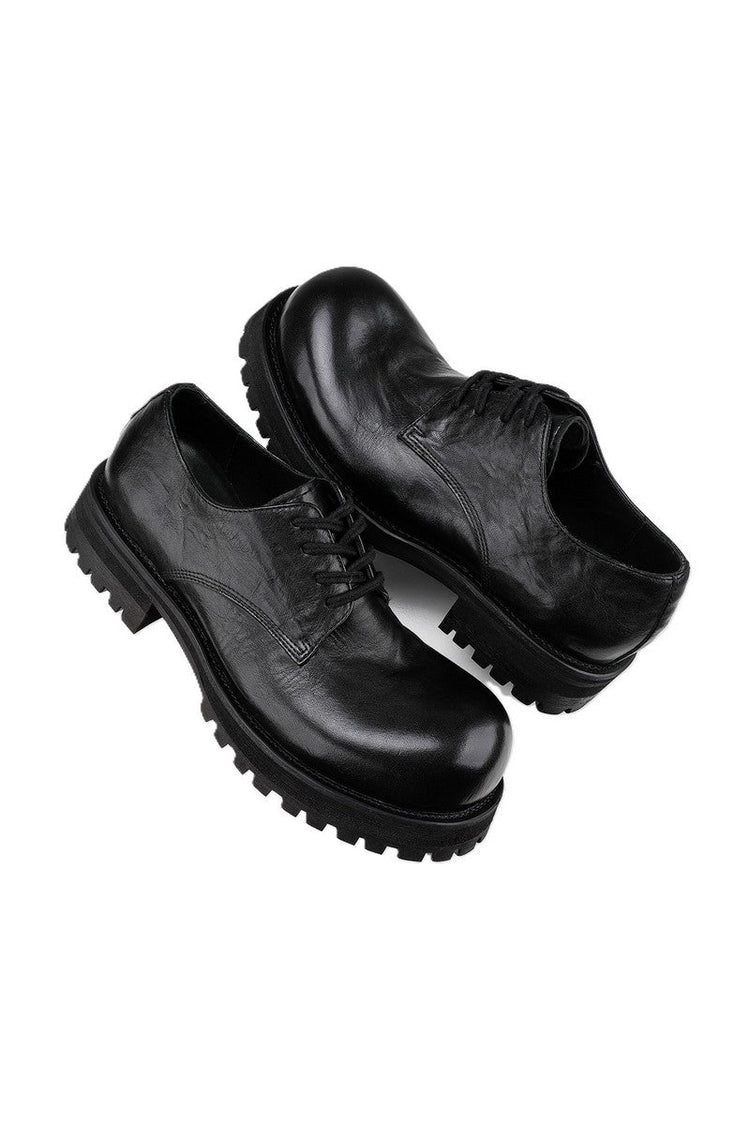 Refine Washed Derby Shoes — Hanqiaoriji — view 2
