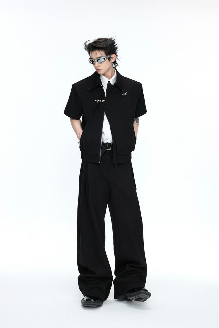 Asymmetric Wide Leg Trousers — Argue Culture — view 3