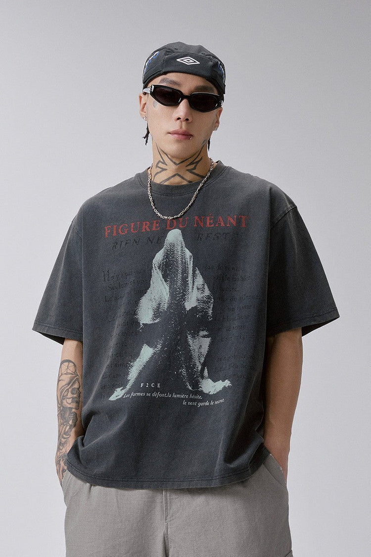 Vintage Washed Graphic T Shirt — F2CE — view 2