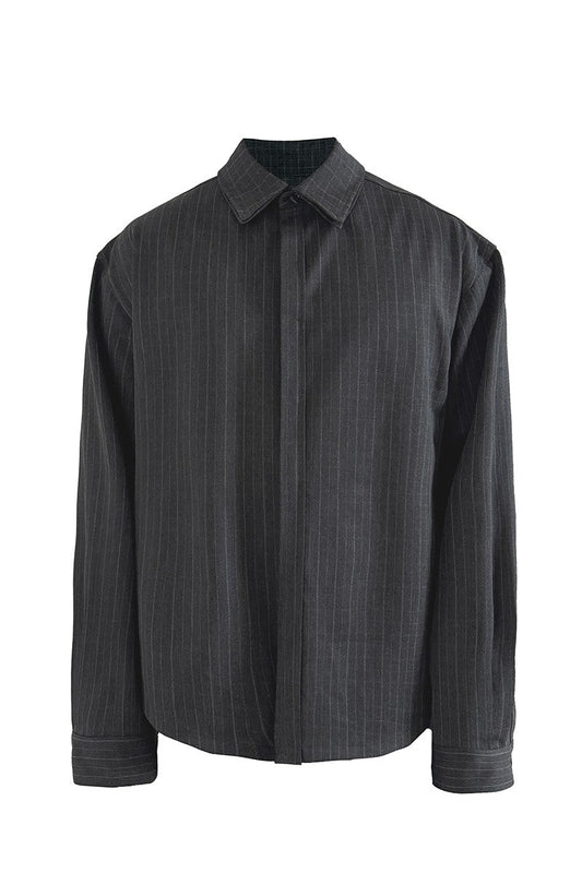 Reversible Plaid Overshirt