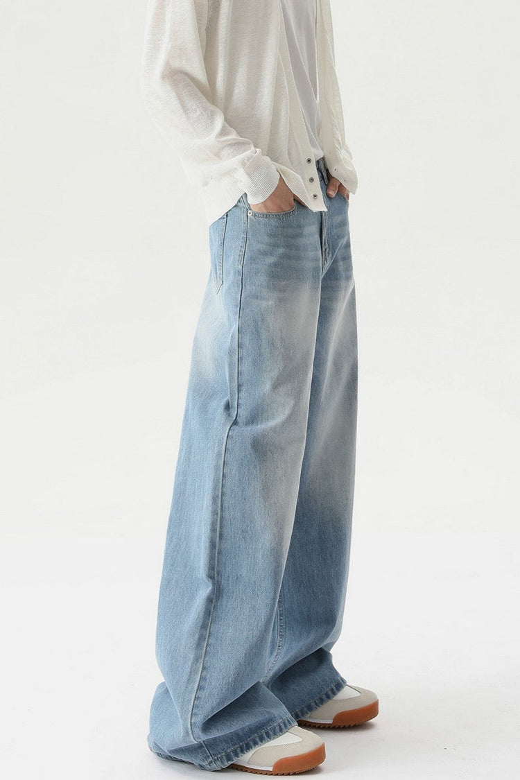 Washed Vintage Straight Leg Jeans — Turntide — view 4