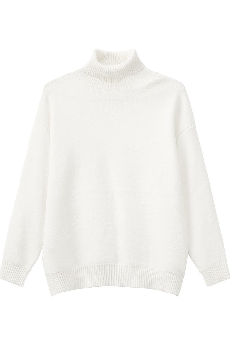 Heavyweight Turtleneck Knit Sweater