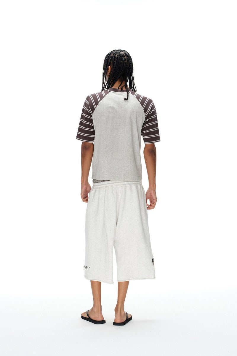 Plaid Double Waist Sweatshorts