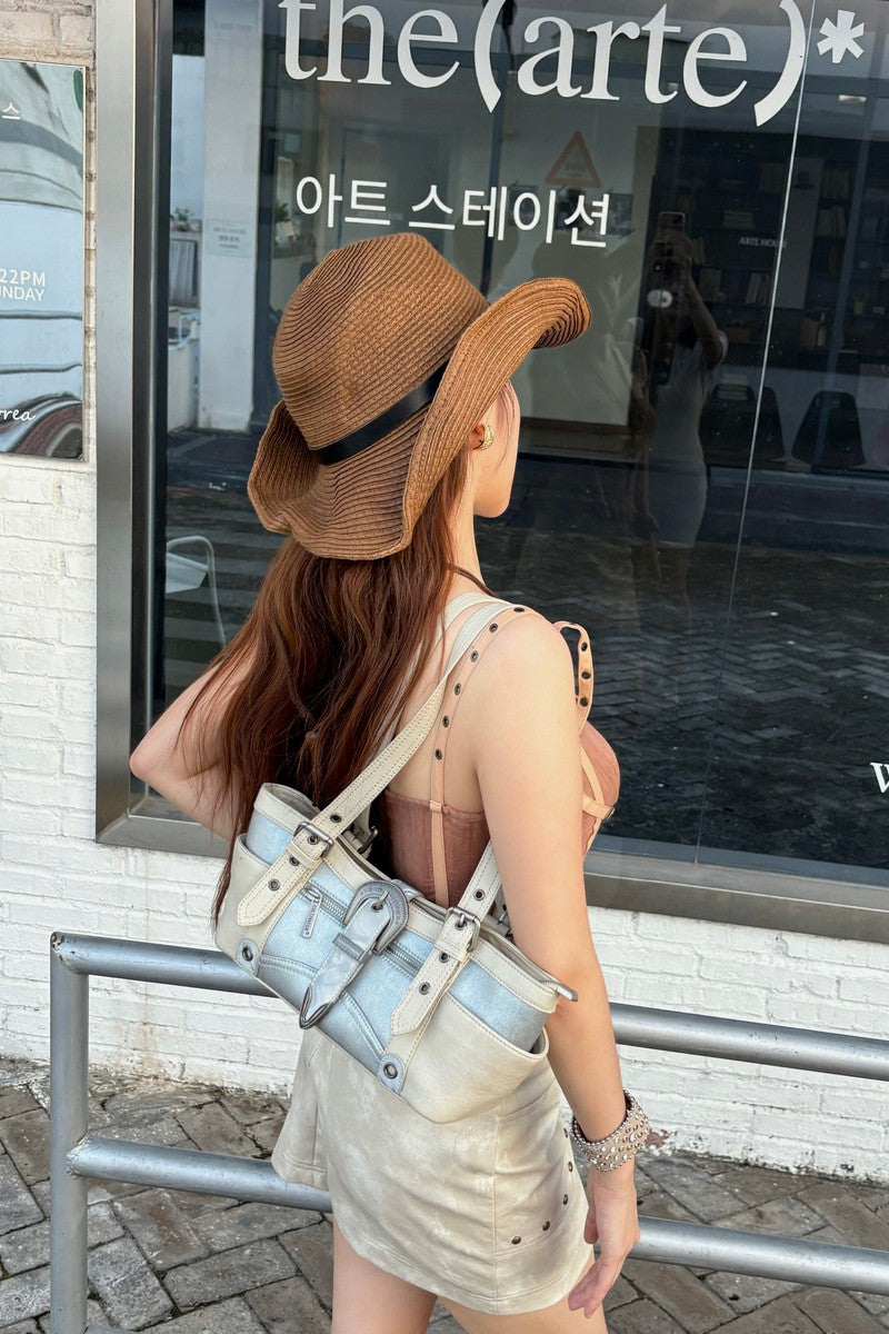 Vintage Buckle Underarm Bag