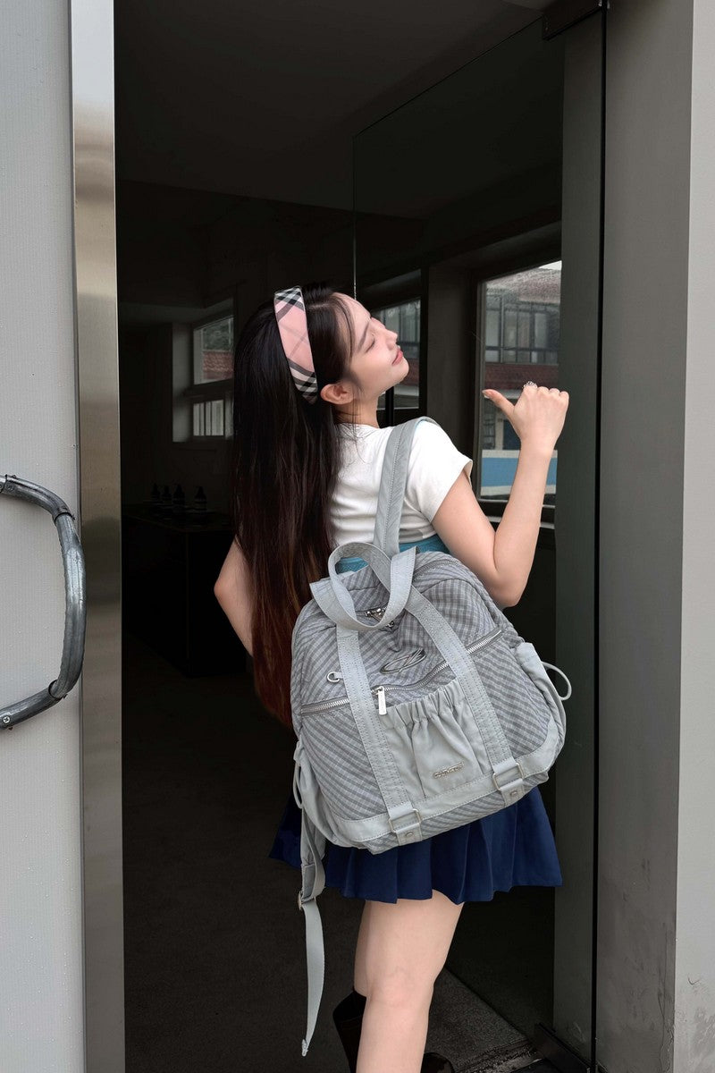Ruched Nylon Backpack