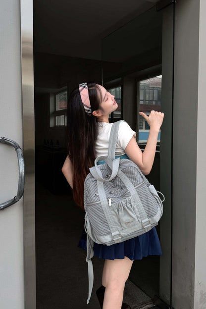 Ruched Nylon Backpack