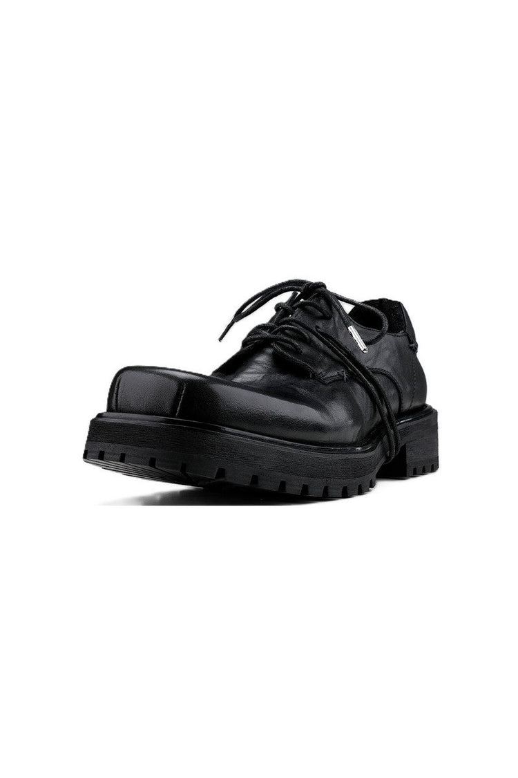 Nightblood Washed Derby Shoes — Hanqiaoriji — view 4