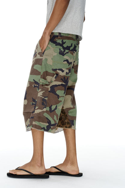 Camo Leopard Workwear Shorts
