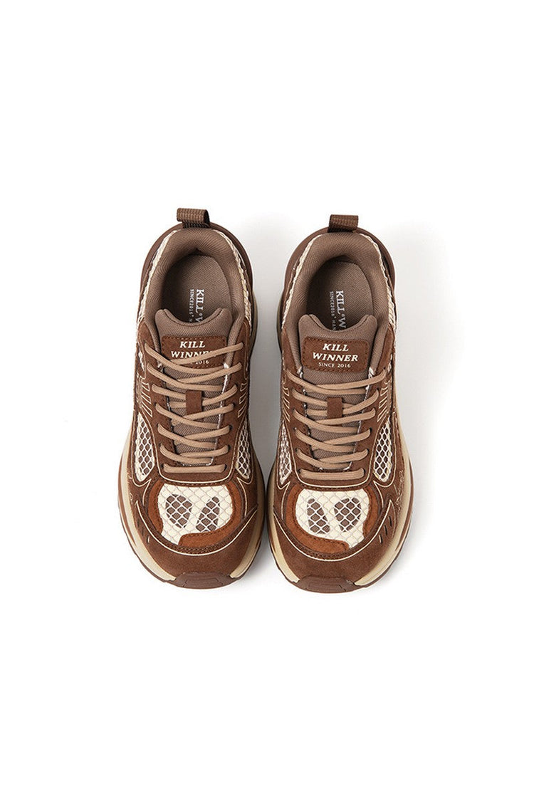 Brown Dad Sneakers — Killwinner — view 4
