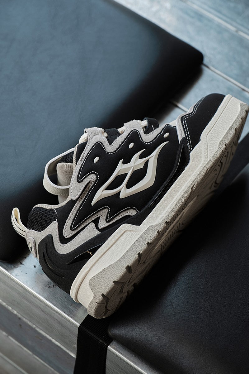 Black Flame Low Top Sneakers