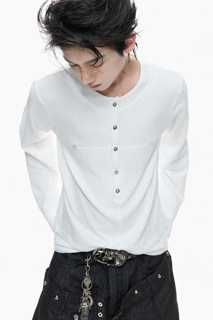 Layered Button Long Sleeve