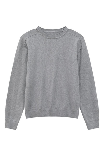 Crewneck Oversized Knit Sweater
