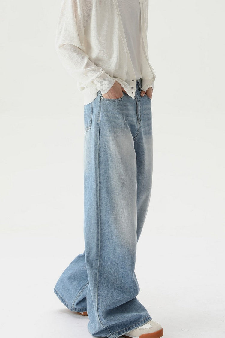 Washed Vintage Straight Leg Jeans — Turntide — view 6