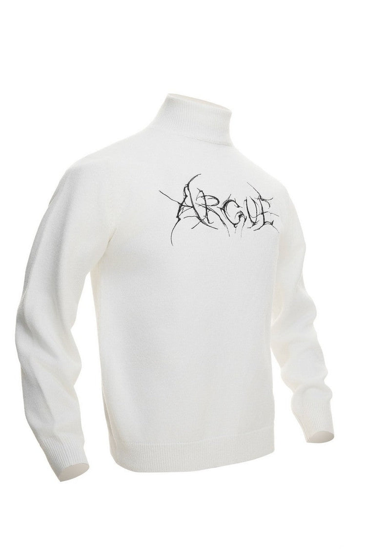 Modal Wool Mock Neck Sweater