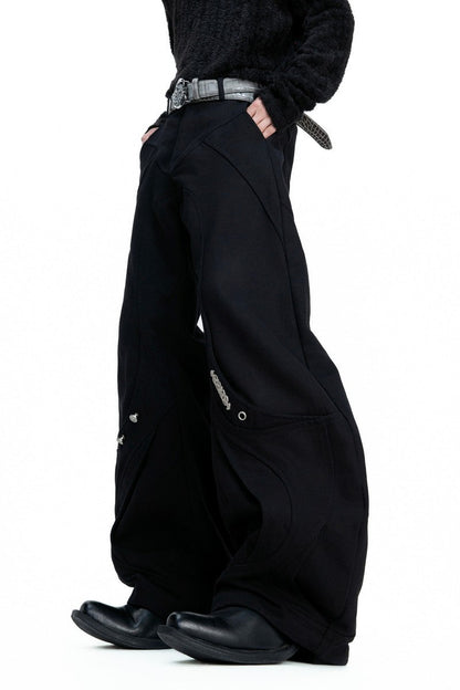 Washed Canvas Panel Blade Pants