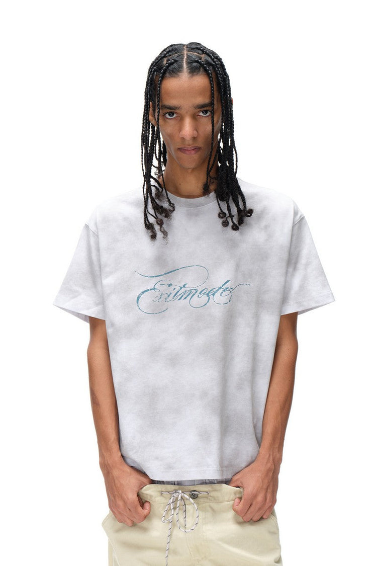 Distressed Painted Cotton Tee — Blind/No Plan — view 5
