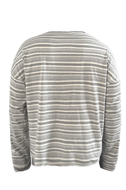 Striped Rolled Cuff Long Sleeve