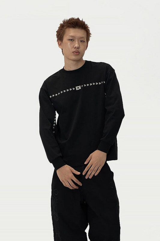 Arrow Logo Oversized Long Sleeve Tee