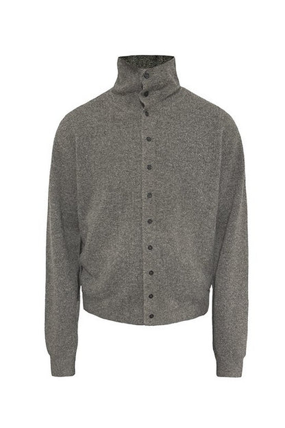 Marl Turtleneck Cardigan