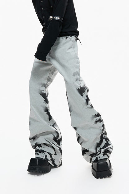 Washed Tie Dye Jeans