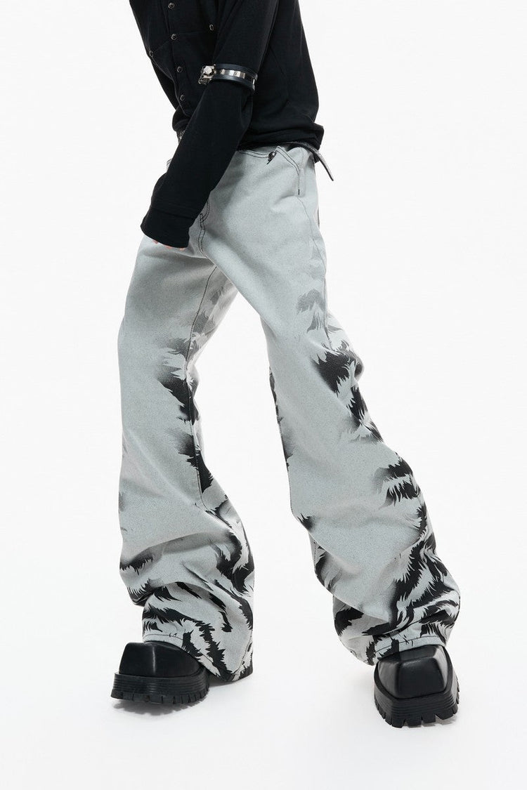 Washed Tie Dye Jeans