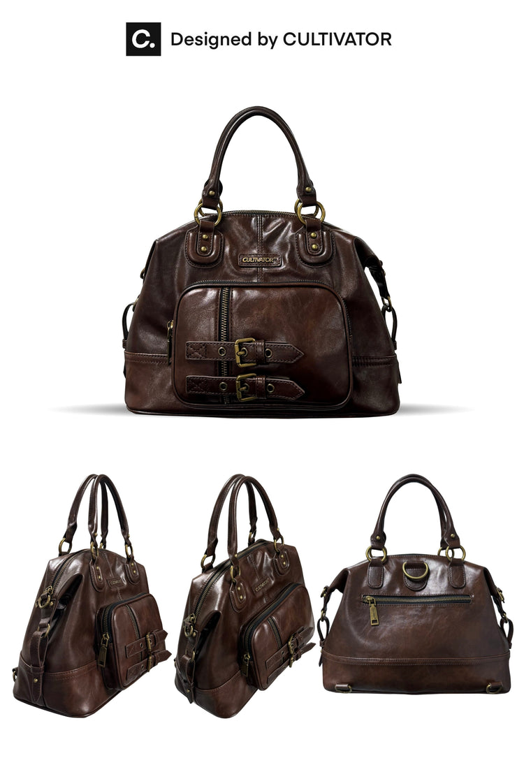 Convertible Waxed Leather Tote — Cultivator — view 6