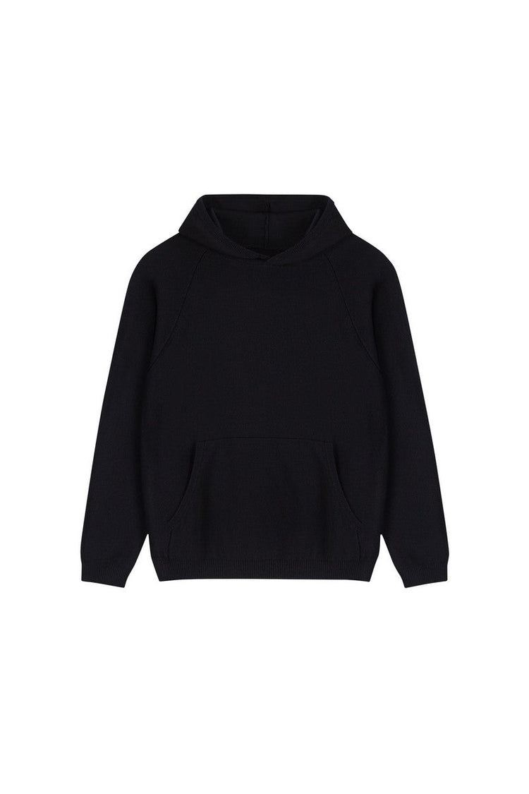 Fitted Cashmere Blend Hoodie — IDLT — view 5