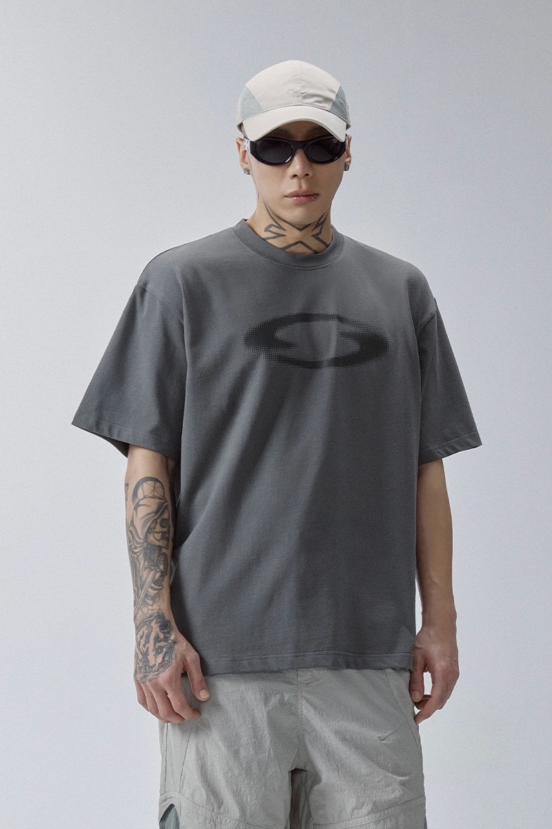 Faded Logo Print Tee