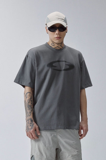Faded Logo Print Tee