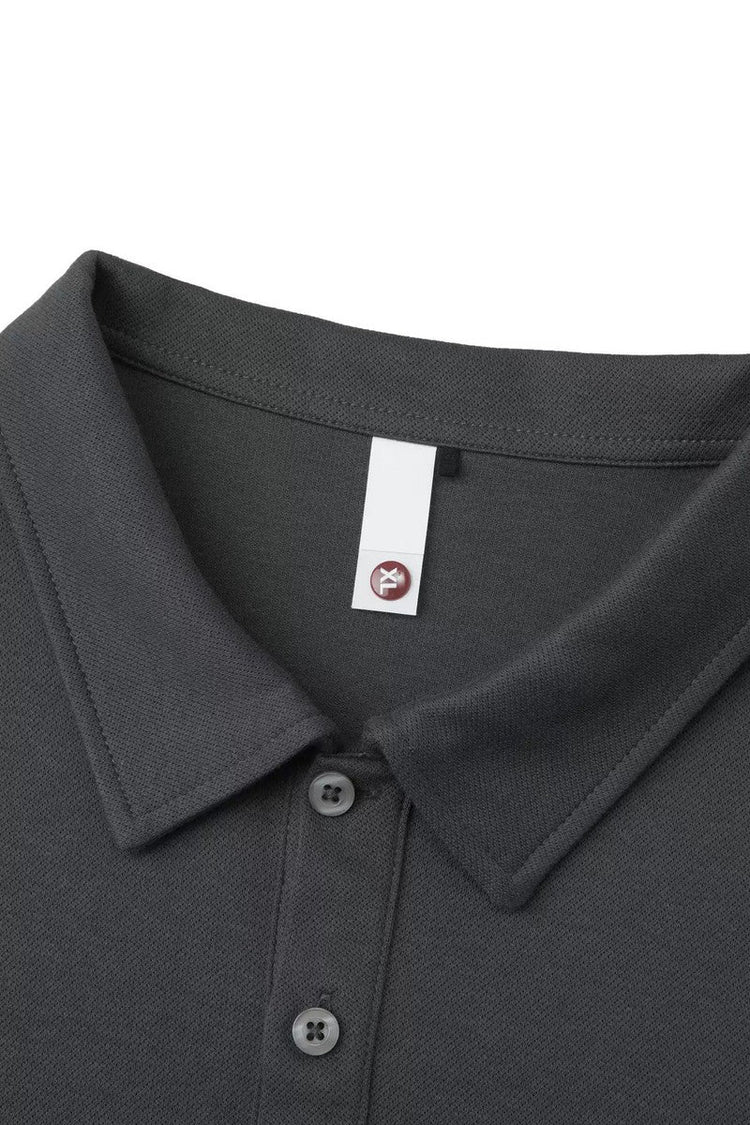 Heavyweight Basic Collar Polo Shirt — GUGR — view 8