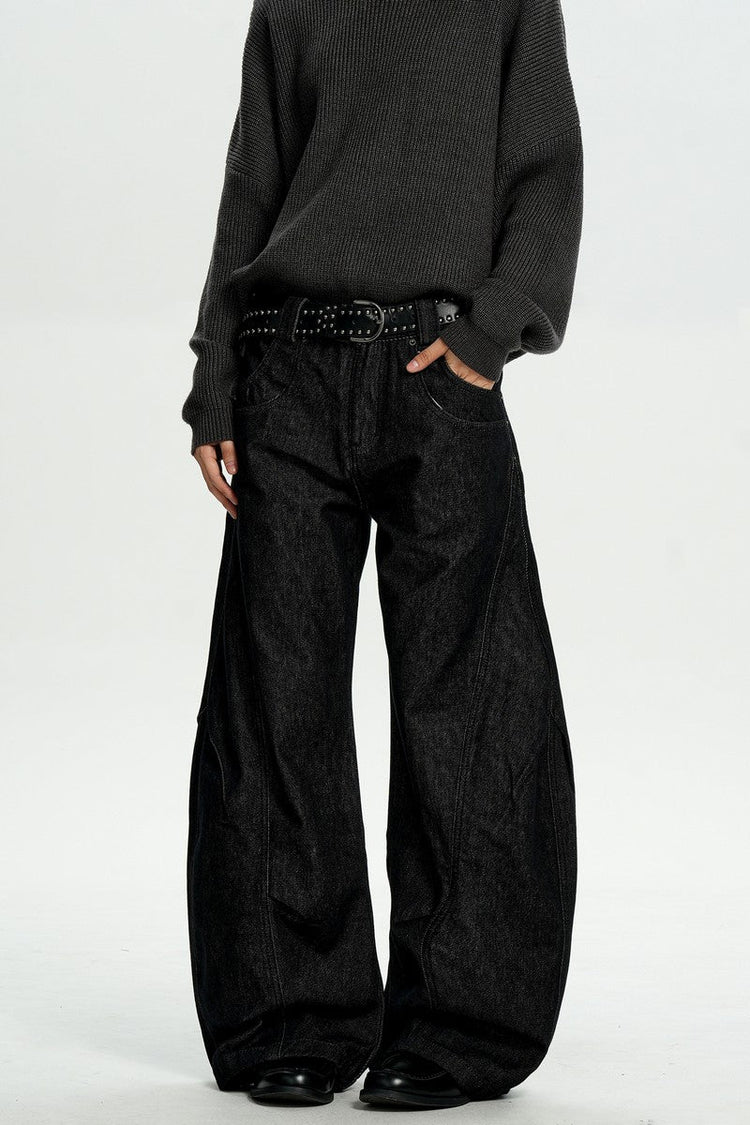 Deconstructed Patchwork Blade Jeans — Trenqor Basics — view 4