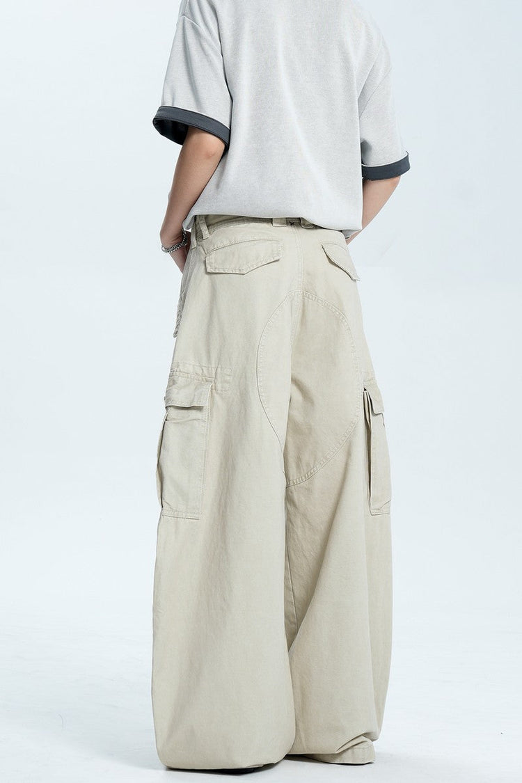 Drawstring Multi Pocket Pants — Trenqor Basics — view 4