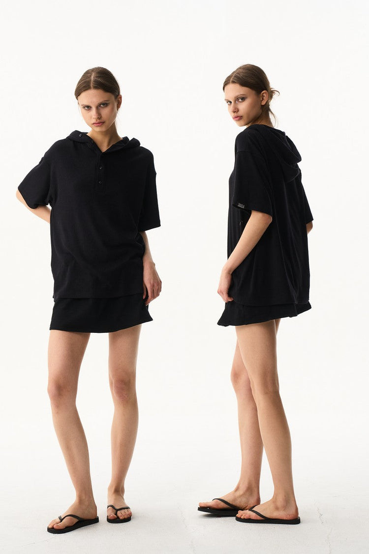 Hooded Polo Tee — Blind/No Plan — view 4