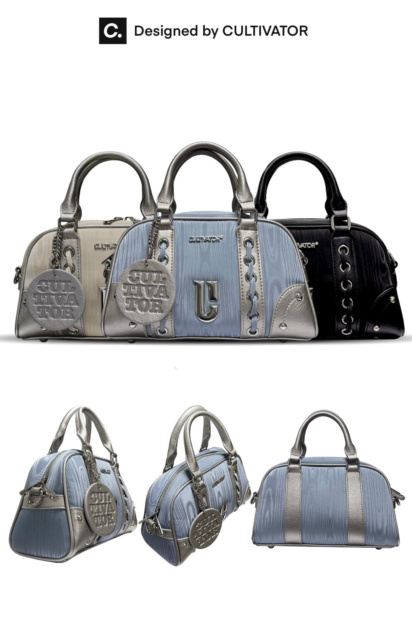 Metallic Boston Bowling Bag