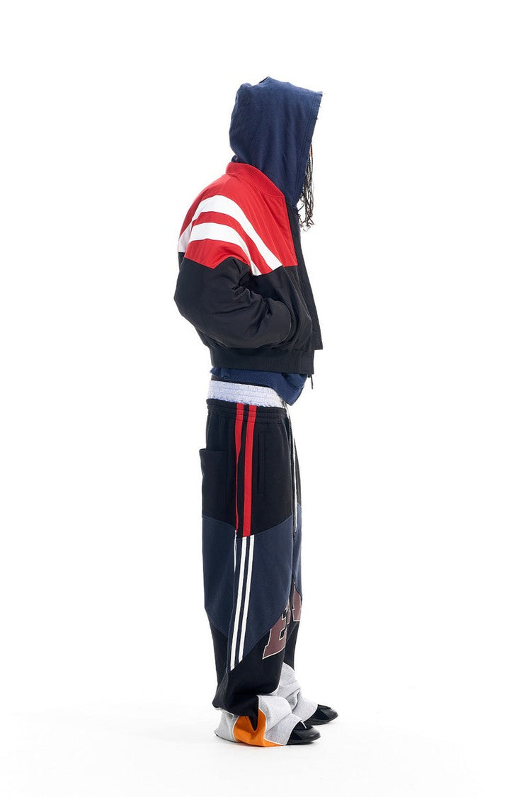 Colorblock Bomber Puffer Jacket — Blind/No Plan — view 3