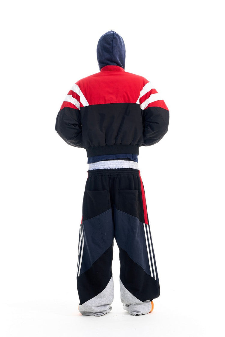 Colorblock Bomber Puffer Jacket — Blind/No Plan — view 4